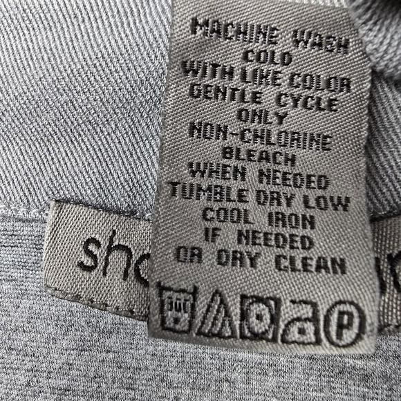 SHARON YOUNG Lightweight Button Down Jacket Cropped Gray Womens Size S‎ - Picture 3 of 7